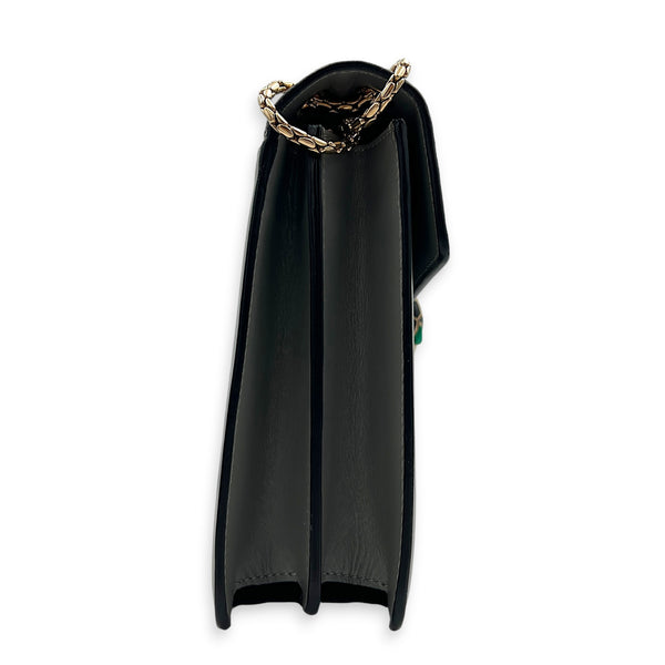 Serpenti Forever Shoulder Bag Grey in Stringray, Gold hardware