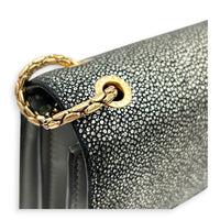 Serpenti Forever Shoulder Bag Grey in Stringray, Gold hardware