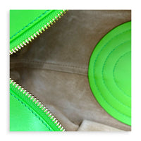 Paseo Top Handle Bag Green in Calfskin, Gold hardware