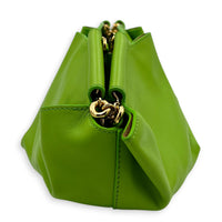 Paseo Top Handle Bag Green in Calfskin, Gold hardware