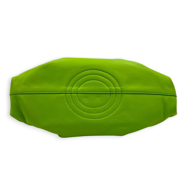 Paseo Top Handle Bag Green in Calfskin, Gold hardware