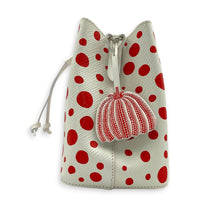 x Yayoi Kusama NeoNoe BB White Top Handle Bag in Epi Leather, Silver hardware