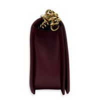 Boy Shoulder Bag Red in Lambskin, Gold hardware