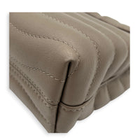 New Wave Shoulder Bag Beige in Calfskin, Gold hardware