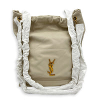 Jamie Pochon Shoulder Bag White in Lambskin, Gold hardware