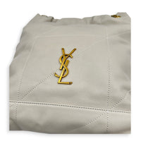 Jamie Pochon Shoulder Bag White in Lambskin, Gold hardware