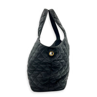 ICare Top Handle Bag Small Black in Lambskin, Gold hardware