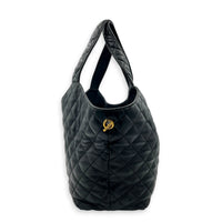 ICare Top Handle Bag Small Black in Lambskin, Gold hardware