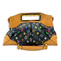 Judy Shoulder Bag Multi-colour in Coated Canvas, Gold hardware