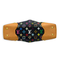Judy Shoulder Bag Multi-colour in Coated Canvas, Gold hardware