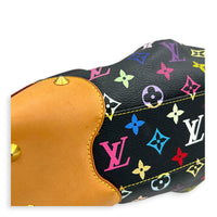 Judy Shoulder Bag Multi-colour in Coated Canvas, Gold hardware