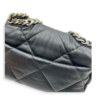 C19 Shoulder Bag Black in Lambskin, Mixed hardware