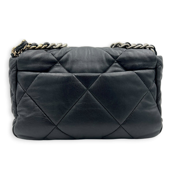 C19 Shoulder Bag Black in Lambskin, Mixed hardware