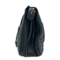 Frame In Chain Shopping Tote Bag Black in Calfskin, Silver hardware