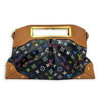 Judy Shoulder Bag Multi-colour in Monogram Coated Canvas, Gold hardware