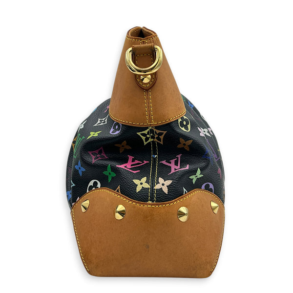 Judy Shoulder Bag Multi-colour in Monogram Coated Canvas, Gold hardware