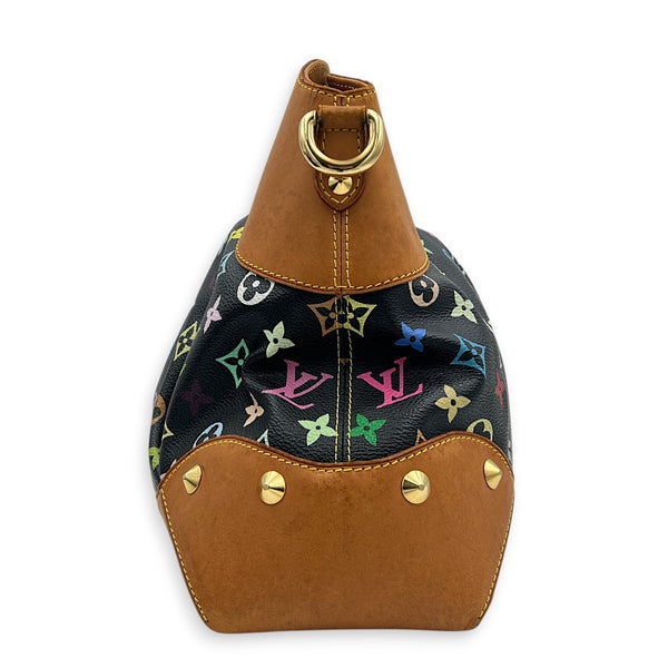 Judy Shoulder Bag Multi-colour in Monogram Coated Canvas, Gold hardware