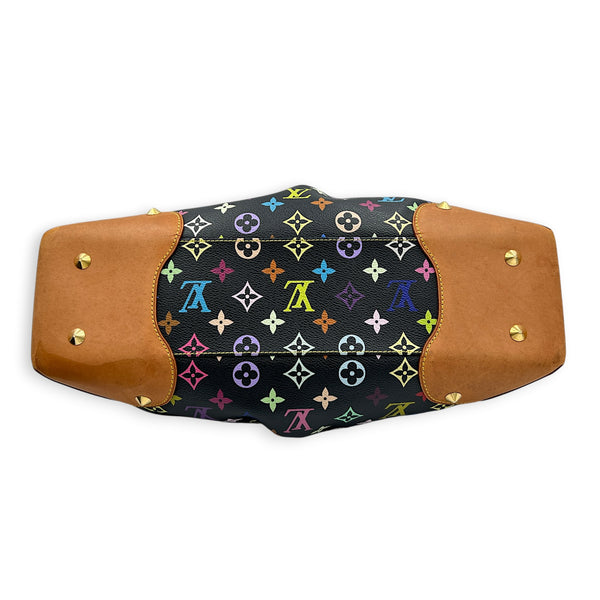 Judy Shoulder Bag Multi-colour in Monogram Coated Canvas, Gold hardware