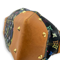 Judy Shoulder Bag Multi-colour in Monogram Coated Canvas, Gold hardware