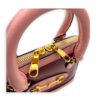 Horsebit 1955 Top Handle Bag Red in Calfskin, Gold hardware