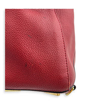Puzzle Shoulder Bag Red in Calfskin, Gold hardware