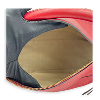 Puzzle Shoulder Bag Red in Calfskin, Gold hardware