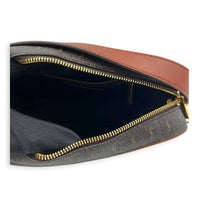 Le Monogram Shoulder Bag Brown in Coated Canvas, Gold hardware