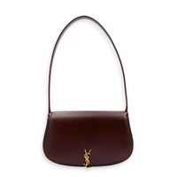 Voltaire Shoulder Bag Red in Calfskin, Gold hardware