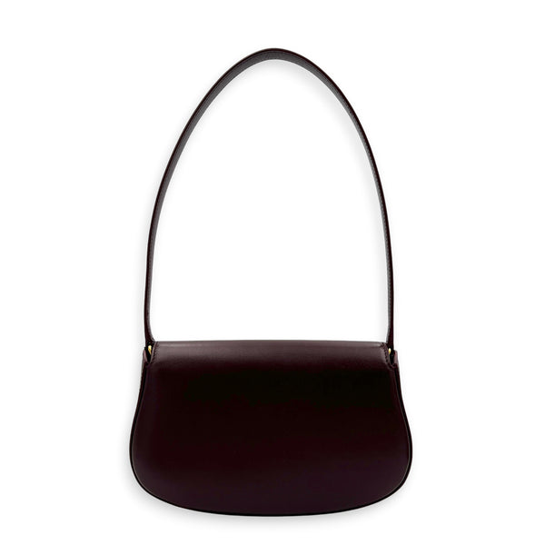 Voltaire Shoulder Bag Red in Calfskin, Gold hardware