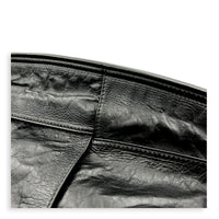 Arco Shoulder Bag Large Black in Calfskin, Silver hardware