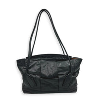 Arco Shoulder Bag Large Black in Calfskin, Silver hardware