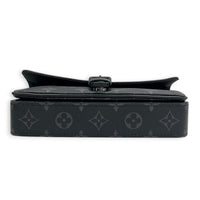 Montsouris Wearable Wallet Shoulder Bag Black in Monogram Coated Canvas, Black hardware