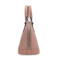 Alma Top Handle Bag Pink in Epi Leather, Silver hardware