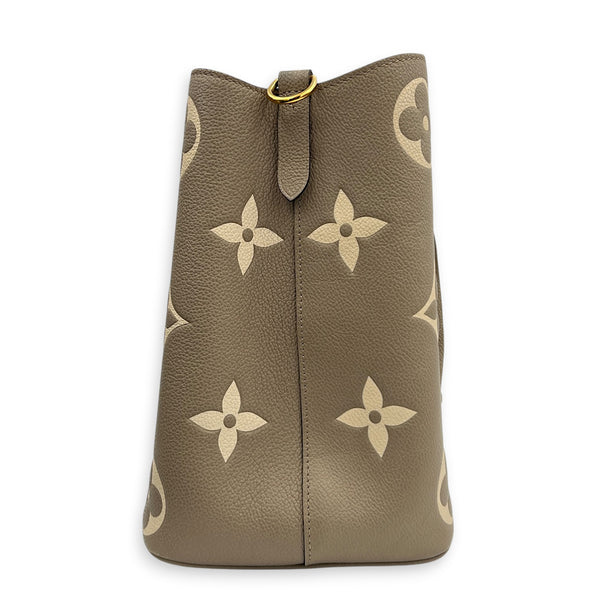 NeoNoe Bucket Bag Beige in Empreinte Leather, Gold hardware