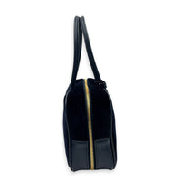 Beau Shoulder Bag Blue in Corduroy, Gold hardware
