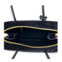 Beau Shoulder Bag Blue in Corduroy, Gold hardware