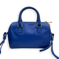 Duffle Toy Top Handle Bag Blue in Calfskin, Gold hardware
