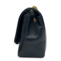 Vintage Diana Crossbody Bag Black in Lambskin, Gold hardware