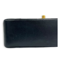 Vintage Diana Crossbody Bag Black in Lambskin, Gold hardware