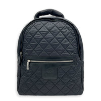 Coco Cocoon Backpack Black in Nylon, Silver hardware