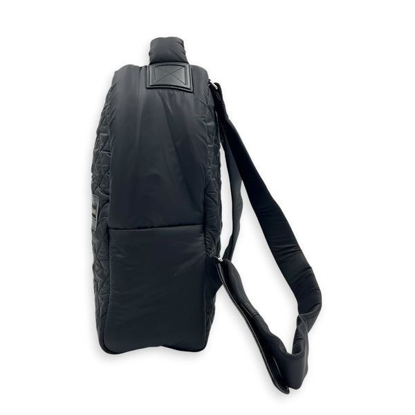 Coco Cocoon Backpack Black in Nylon, Silver hardware