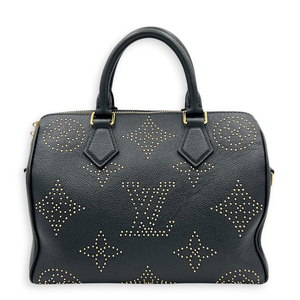 Speedy Bandouliere Studded Monogram Constellation Top Handle Bag in Calfskin, Gold hardware
