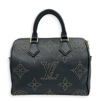 Speedy Bandouliere Studded Monogram Constellation Top Handle Bag in Calfskin, Gold hardware