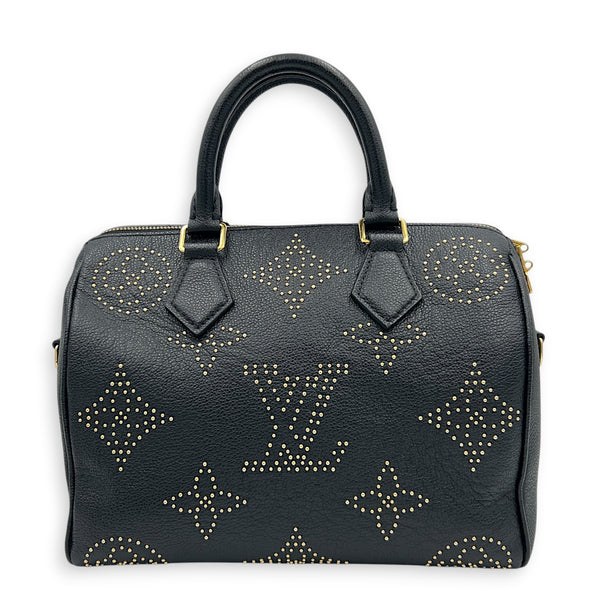 Speedy Bandouliere Studded Monogram Constellation Top Handle Bag in Calfskin, Gold hardware