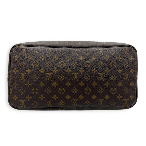 Neverfull Tote Bag GM Brown in Monogram Coated Canvas, Gold hardware