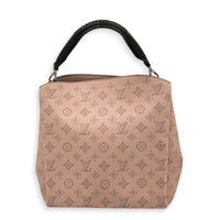 Mahina Babylon Shoulder Bag Pink in Calfskin, Silver hardware