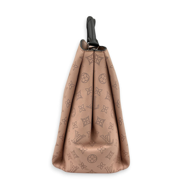Mahina Babylon Shoulder Bag Pink in Calfskin, Silver hardware