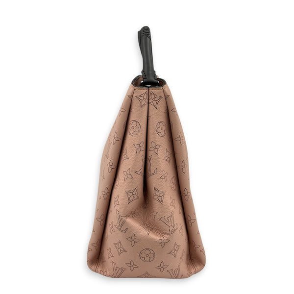 Mahina Babylon Shoulder Bag Pink in Calfskin, Silver hardware