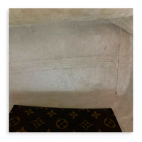 Low Key Shoulder Bag Beige in Calfskin, Gold hardware