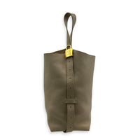 Low Key Shoulder Bag Beige in Calfskin, Gold hardware